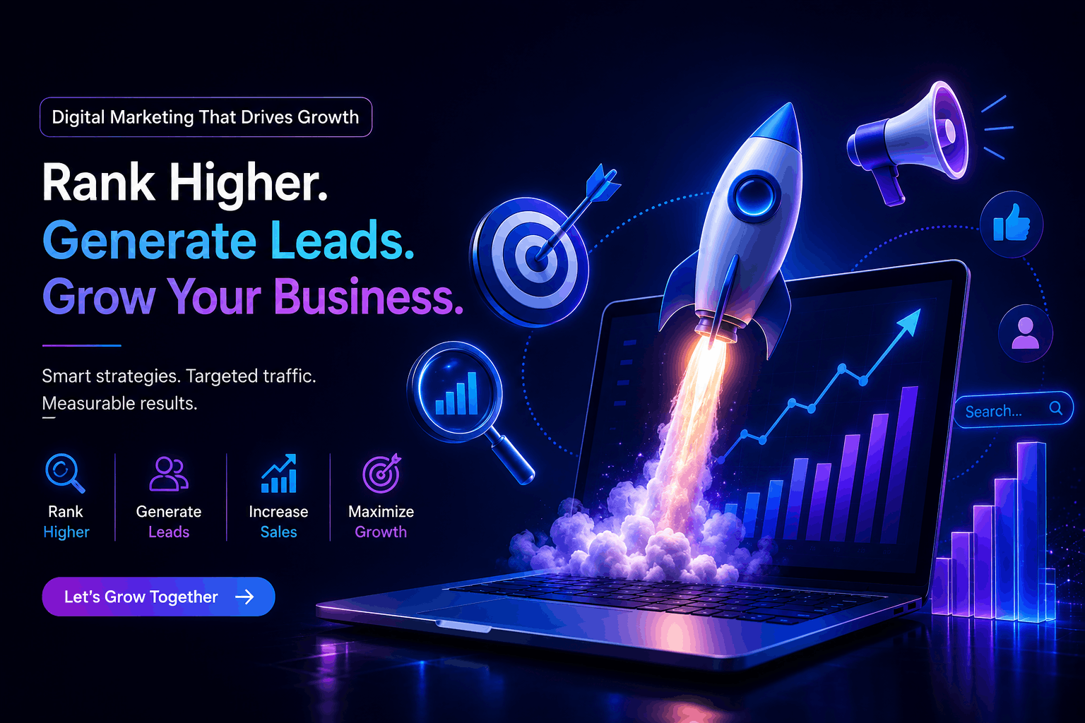 Digital marketing agency in Kerala helping businesses improve Google rankings, generate leads, and increase sales